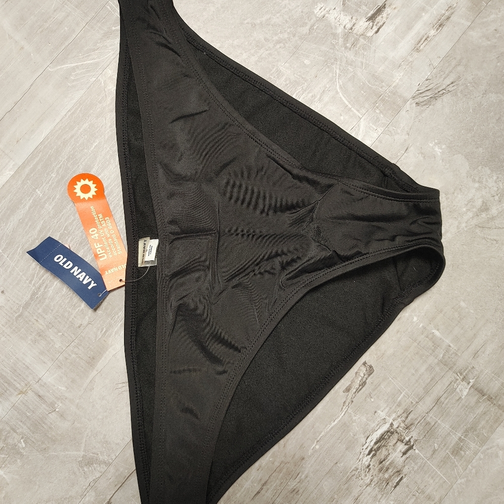 Women's black bikini bottoms